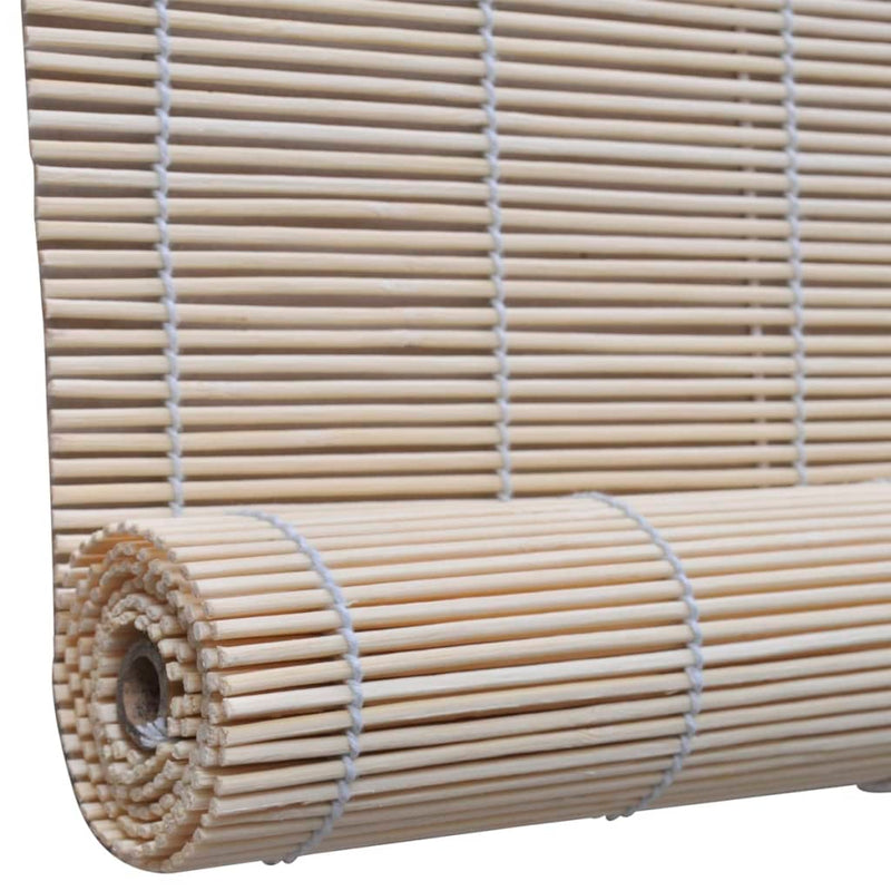 vidaXL Natural Bamboo Roller Blinds 4 pcs 120x160 cm