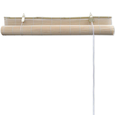 vidaXL Natural Bamboo Roller Blinds 4 pcs 120x160 cm