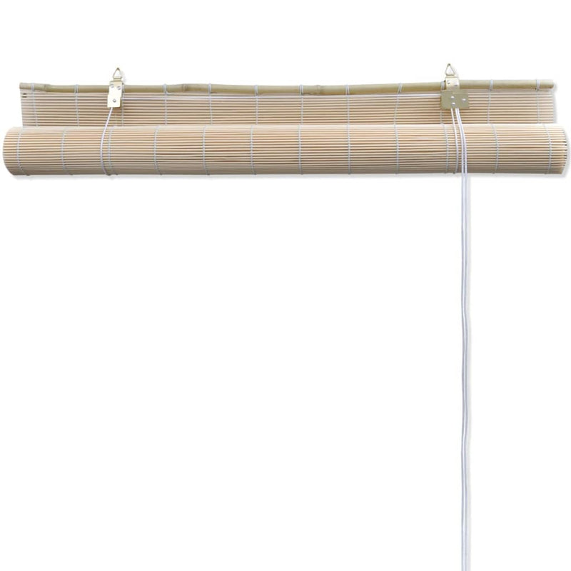 vidaXL Natural Bamboo Roller Blinds 4 pcs 120x160 cm