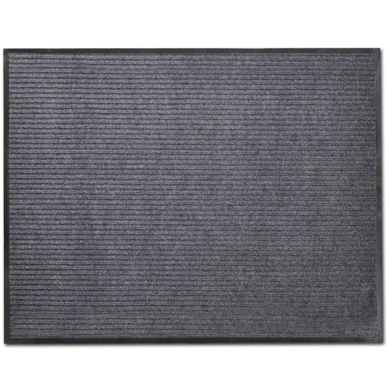 vidaXL PVC Door Mats 2 pcs Grey 90x60 cm