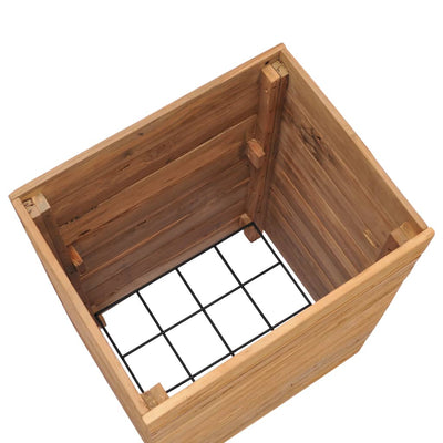 vidaXL Raised Bed 150x40x72 cm Recycled Teak Wood and Steel