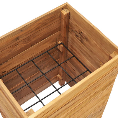 vidaXL Raised Bed 150x40x72 cm Recycled Teak Wood and Steel