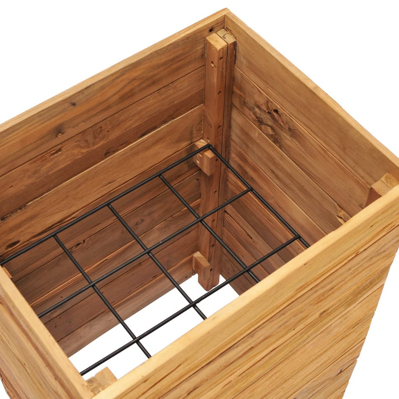 vidaXL Raised Bed 150x40x72 cm Recycled Teak Wood and Steel