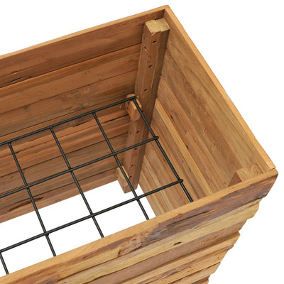 vidaXL Raised Bed 150x40x72 cm Recycled Teak Wood and Steel