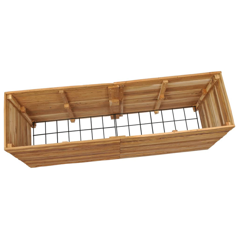 vidaXL Raised Bed 150x40x72 cm Recycled Teak Wood and Steel