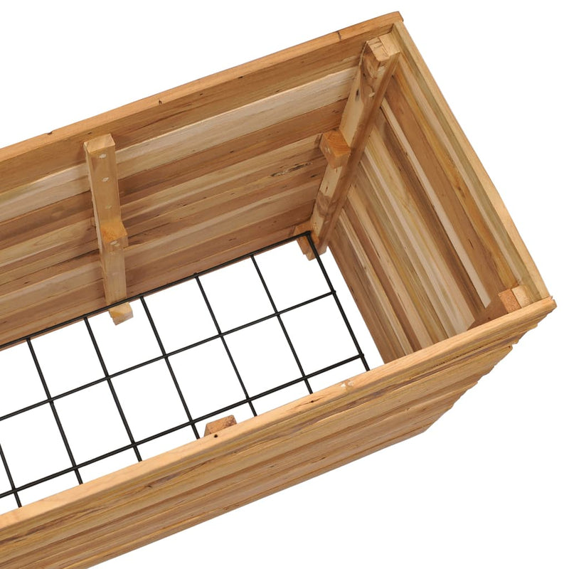 vidaXL Raised Bed 150x40x72 cm Recycled Teak Wood and Steel