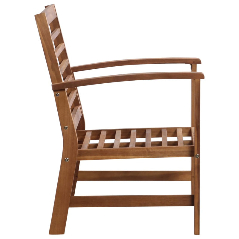 vidaXL 4 Piece Garden Lounge Set Solid Acacia Wood