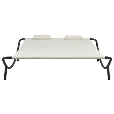 vidaXL Outdoor Lounge Bed Fabric Anthracite