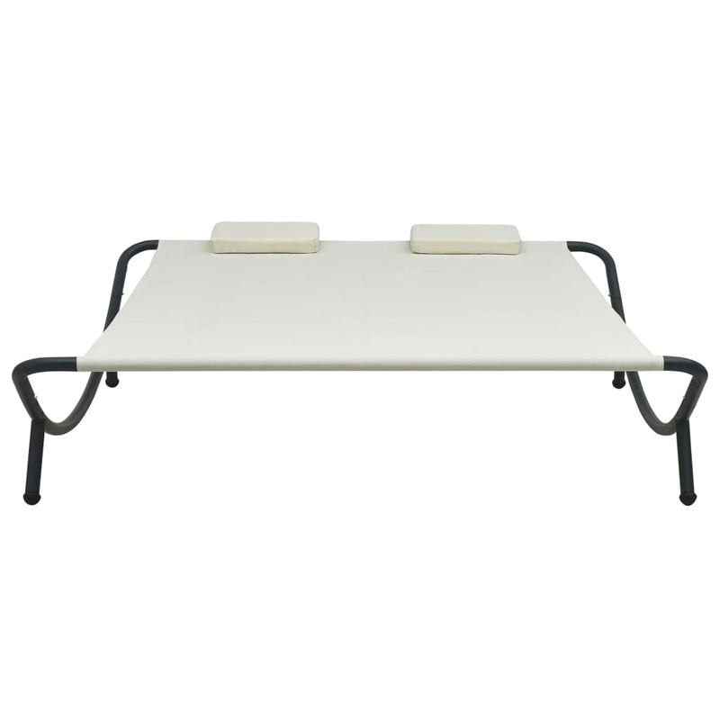 vidaXL Outdoor Lounge Bed Fabric Anthracite