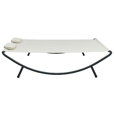 vidaXL Outdoor Lounge Bed Fabric Anthracite