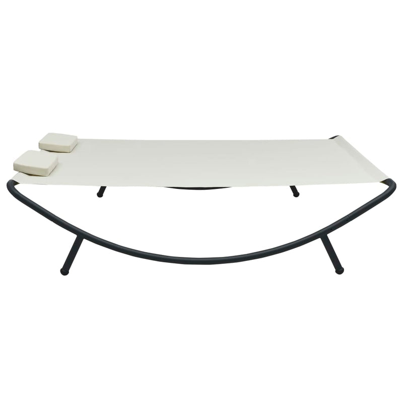 vidaXL Outdoor Lounge Bed Fabric Anthracite