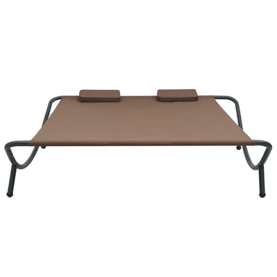 vidaXL Outdoor Lounge Bed Fabric Anthracite