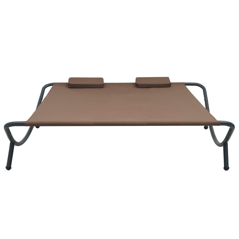 vidaXL Outdoor Lounge Bed Fabric Anthracite