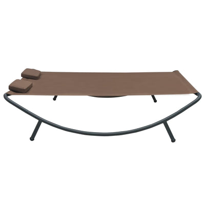 vidaXL Outdoor Lounge Bed Fabric Anthracite
