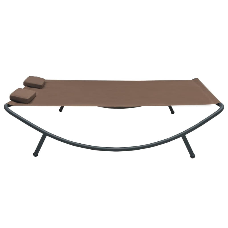 vidaXL Outdoor Lounge Bed Fabric Anthracite