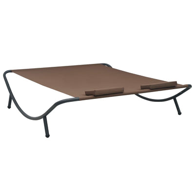 vidaXL Outdoor Lounge Bed Fabric Anthracite