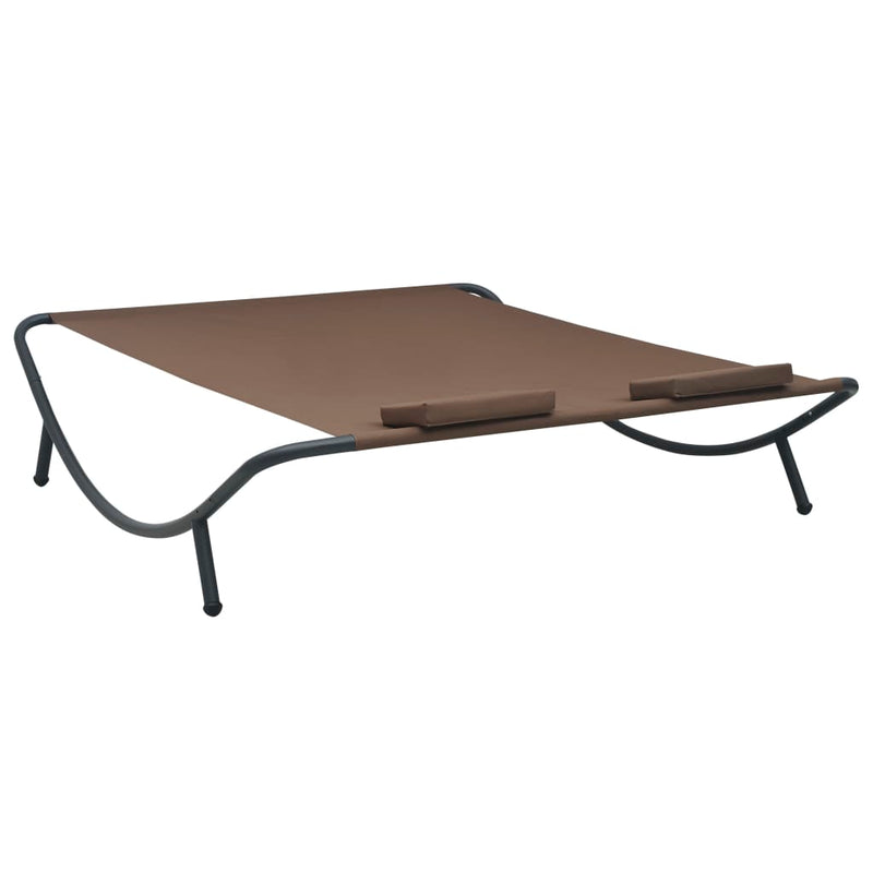 vidaXL Outdoor Lounge Bed Fabric Anthracite