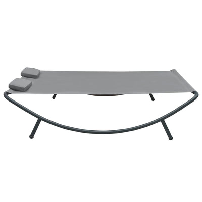 vidaXL Outdoor Lounge Bed Fabric Anthracite