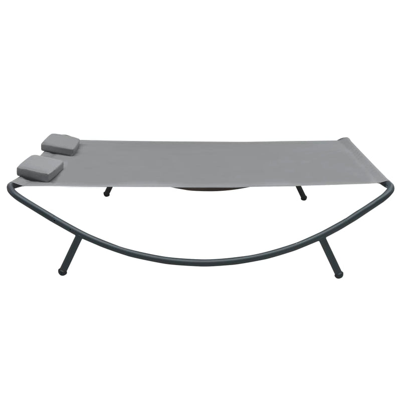 vidaXL Outdoor Lounge Bed Fabric Anthracite