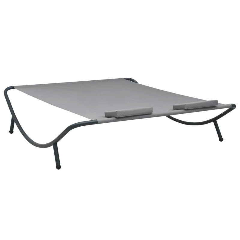 vidaXL Outdoor Lounge Bed Fabric Anthracite