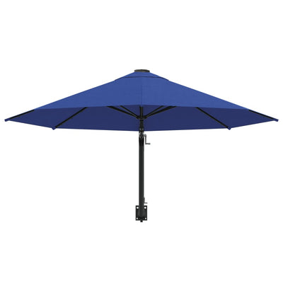 vidaXL Wall-Mounted Garden Parasol with Metal Pole 300 cm Terracotta