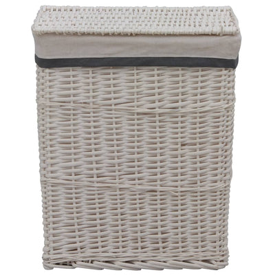 vidaXL Laundry Basket Brown Willow