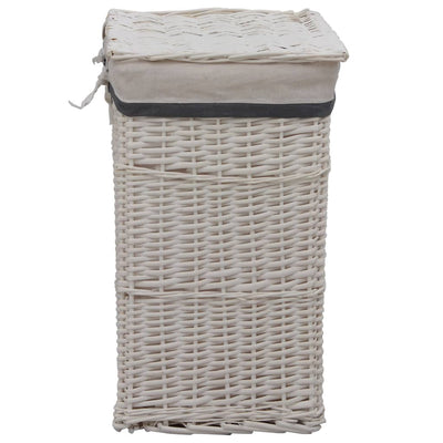 vidaXL Laundry Basket Brown Willow