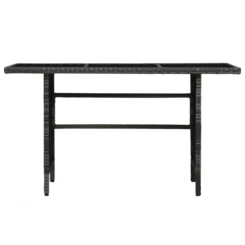 vidaXL 4 Piece Garden Lounge Set with Cushions Poly Rattan Grey