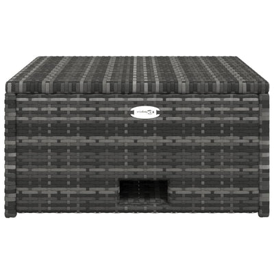 vidaXL 4 Piece Garden Lounge Set with Cushions Poly Rattan Grey