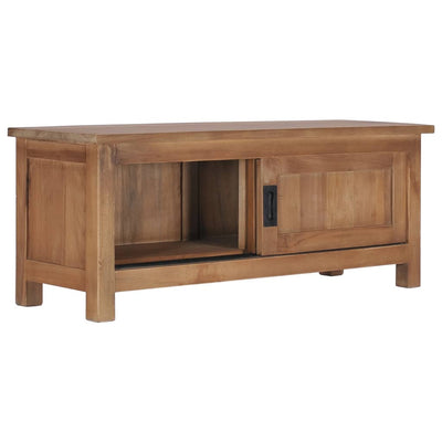 vidaXL TV Cabinet 120x30x40 cm Solid Teak Wood