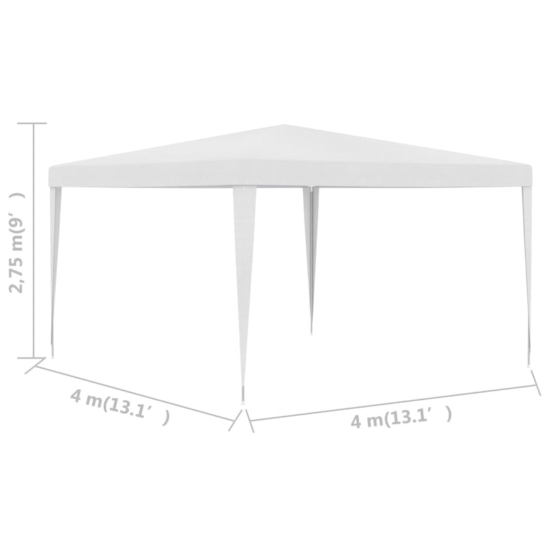 vidaXL Party Tent 4x6 m White