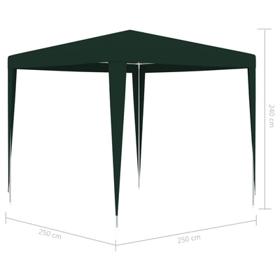 vidaXL Professional Party Tent 2.5x2.5 m Anthracite 90 g/m²