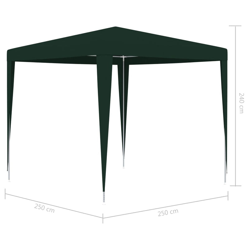 vidaXL Professional Party Tent 2.5x2.5 m Anthracite 90 g/m²