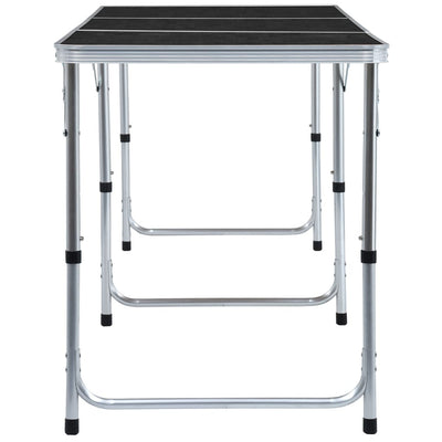 vidaXL Foldable Camping Table Aluminium 180x60 cm