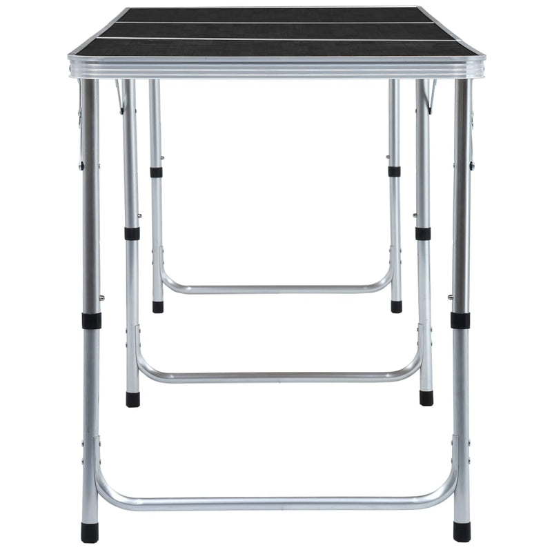 vidaXL Foldable Camping Table Aluminium 180x60 cm