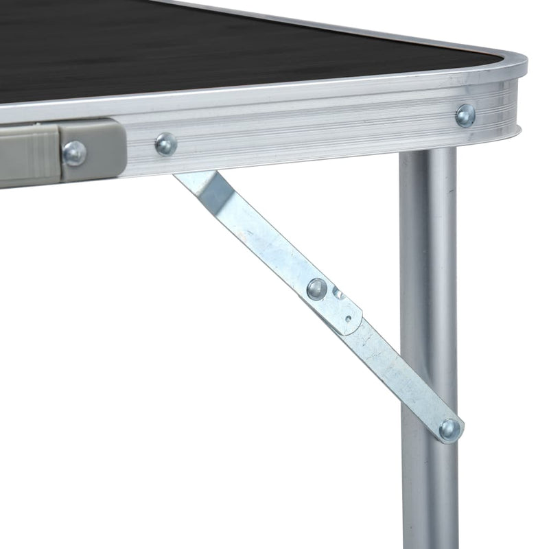 vidaXL Foldable Camping Table Aluminium 180x60 cm