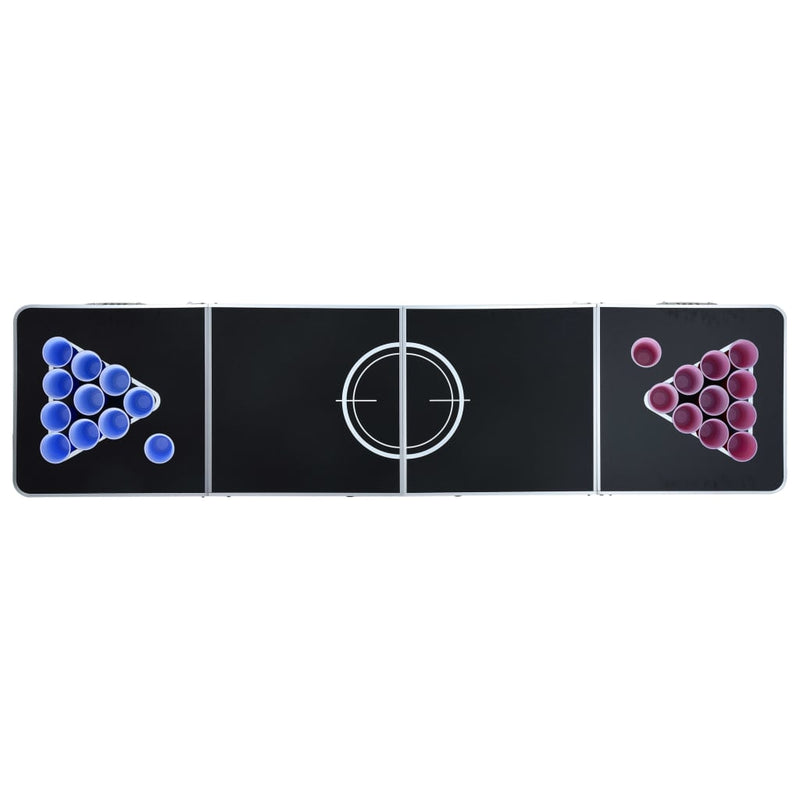 vidaXL Beer Pong Table Set 0.5 L Plastic