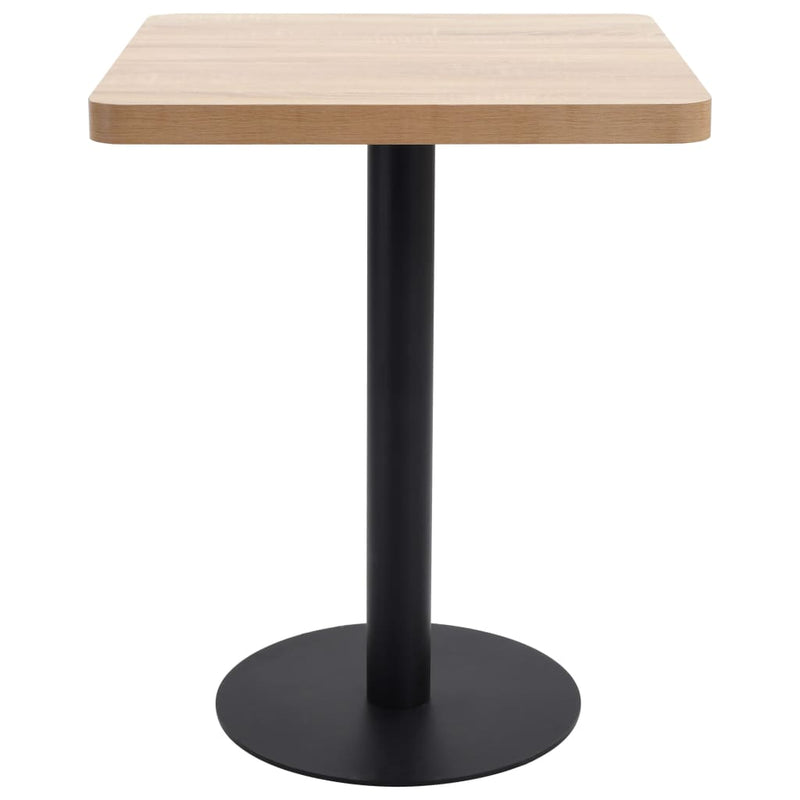 vidaXL Bistro Table Light Brown 60x60 cm MDF