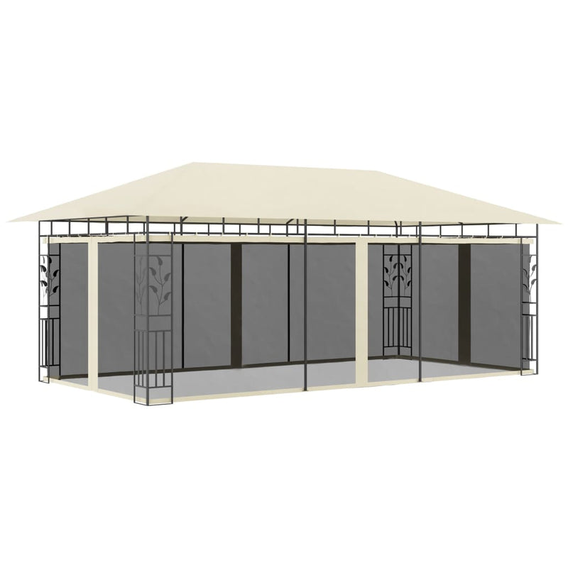 vidaXL Gazebo with Mosquito Net 6x3x2.73 m Anthracite