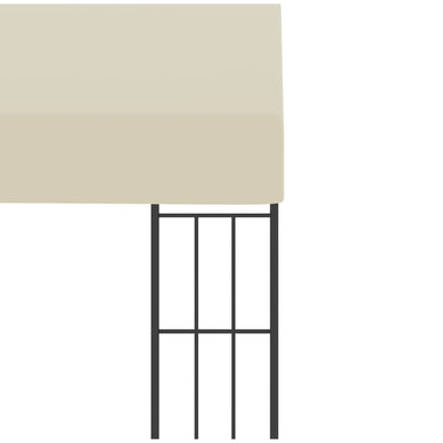 vidaXL Wall-mounted Gazebo 3x4 m Cream Fabric