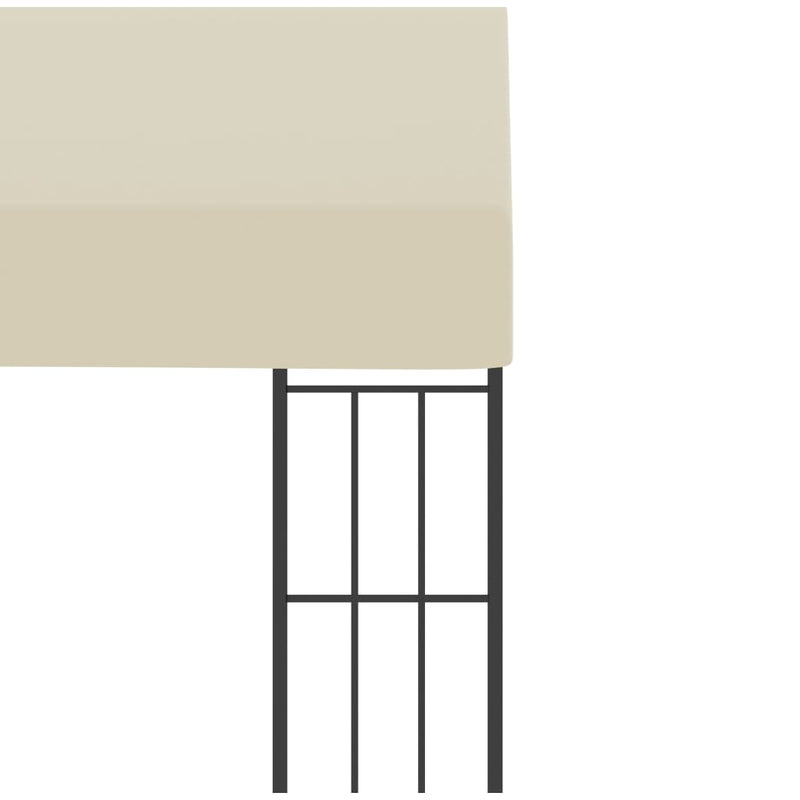 vidaXL Wall-mounted Gazebo 3x4 m Cream Fabric