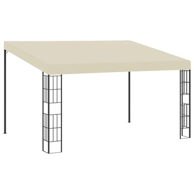 vidaXL Wall-mounted Gazebo 3x4 m Cream Fabric