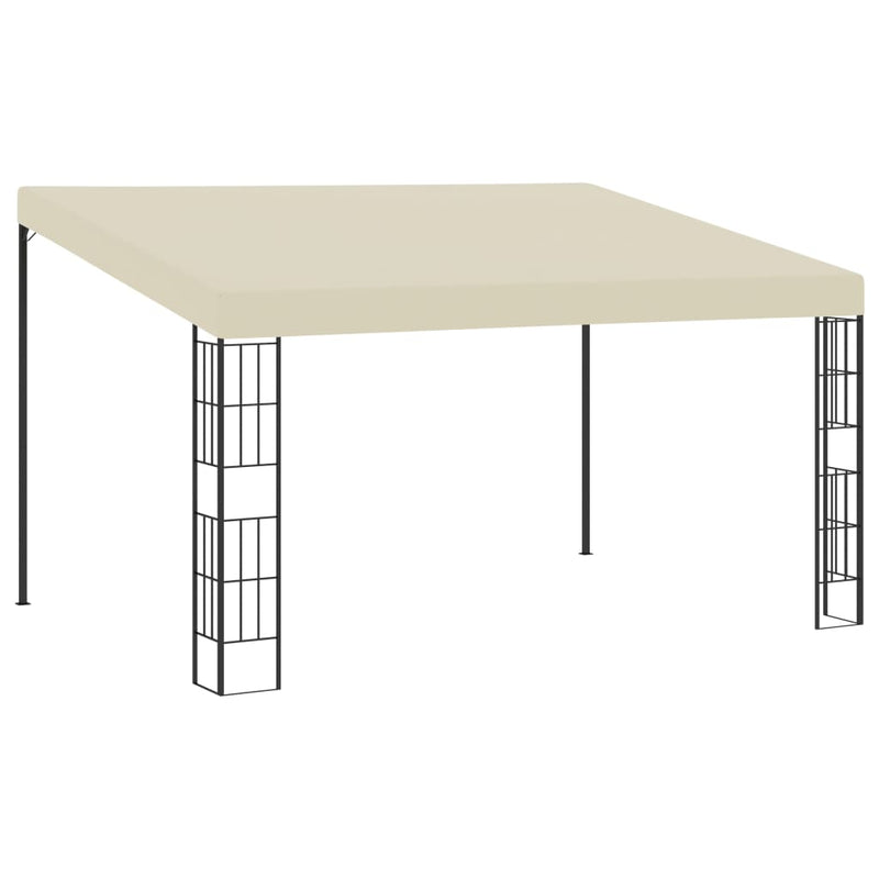 vidaXL Wall-mounted Gazebo 3x4 m Cream Fabric
