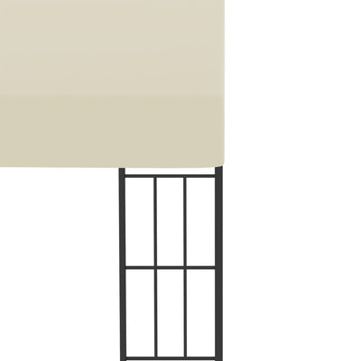 vidaXL Wall-mounted Gazebo 3x4 m Cream Fabric