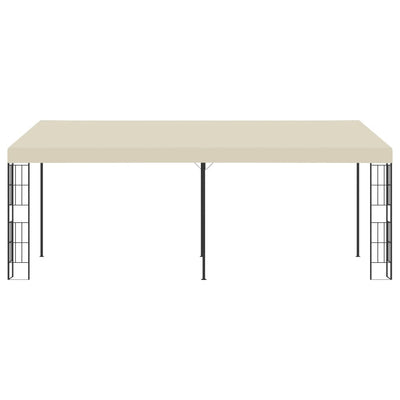 vidaXL Wall-mounted Gazebo 3x4 m Cream Fabric