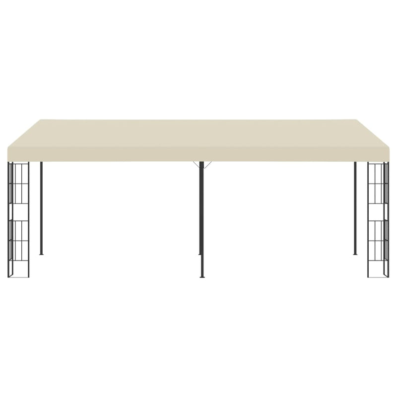 vidaXL Wall-mounted Gazebo 3x4 m Cream Fabric