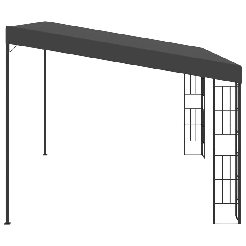 vidaXL Wall-mounted Gazebo 3x3 m Anthracite Fabric