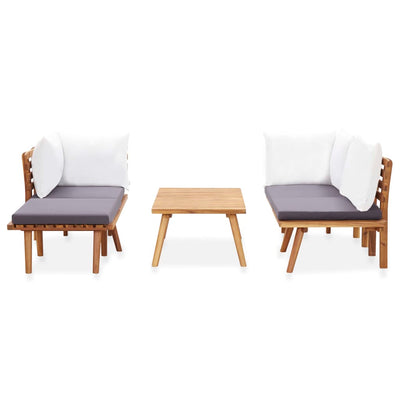 vidaXL 6 Piece Garden Lounge Set Solid Acacia Wood