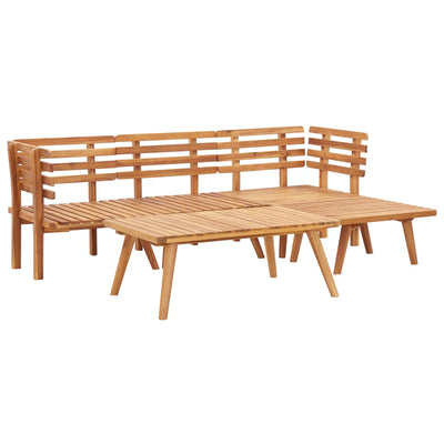 vidaXL 6 Piece Garden Lounge Set Solid Acacia Wood