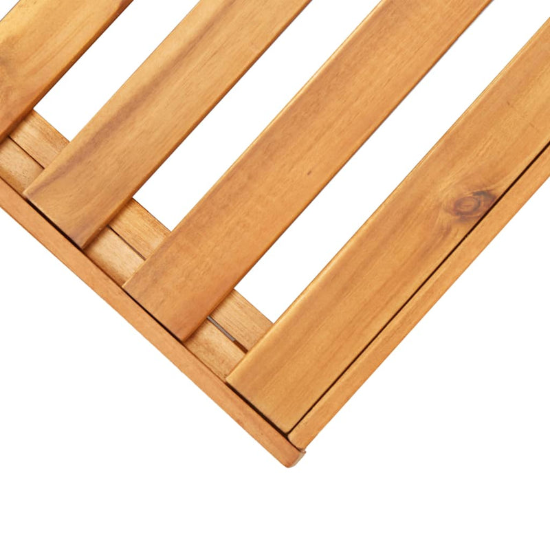 vidaXL Sectional Footrest 1 pc with Cushion Solid Acacia Wood